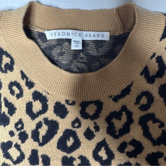 Veronica Beard Penny Leopard Print Sweater XSmall - Picture 5 of 13